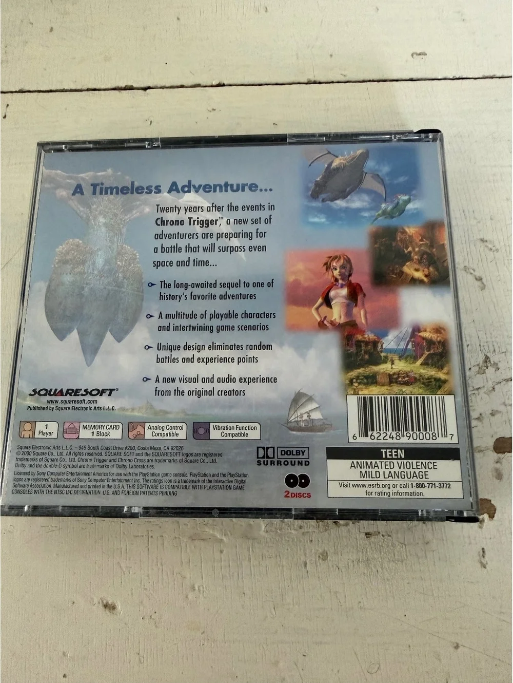 Chrono Cross PlayStation 1 PS1 Game Complete Case and Discs